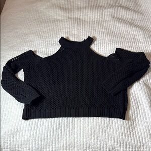 Millau Black Women's Cold Shoulder Sweater size S
